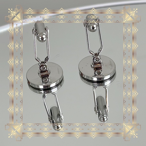 💕Beautiful WEH Sterling Silver Cufflinks Monogram DMP💕 - Picture 8 of 9